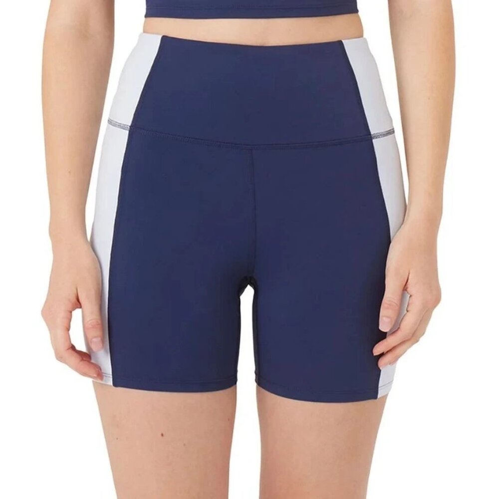 Hurley Women's Size XL High Waisted Navy 4-Way Stretch Bike Short NWT